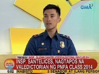 UB: Insp. Glenn Santelices, nagtapos na valedictorian ng PNPA Class 2014