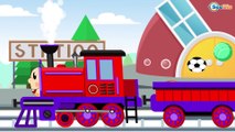 The Little Train - Learn Animals - Educational Videos - Trains & Cars Cartoons for children