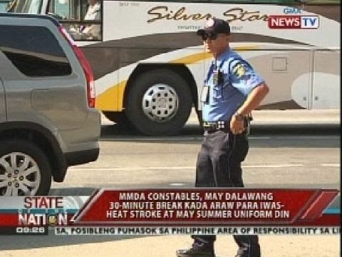 MMDA constables, may dalawang 30-minute break kada araw para iwas heat stroke