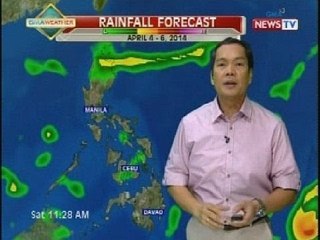 GMA weather update as of 9:18pm (April 4, 2014)