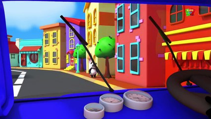 ruote su del Bus - Filastrocca - bambini canzone - Kids Songs - Baby Bao Panda - Wheels On The Bus