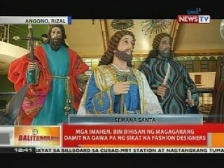 Mga imahen, binibisita ng magagarang damit na gawa pa ng sikat na fashion designers
