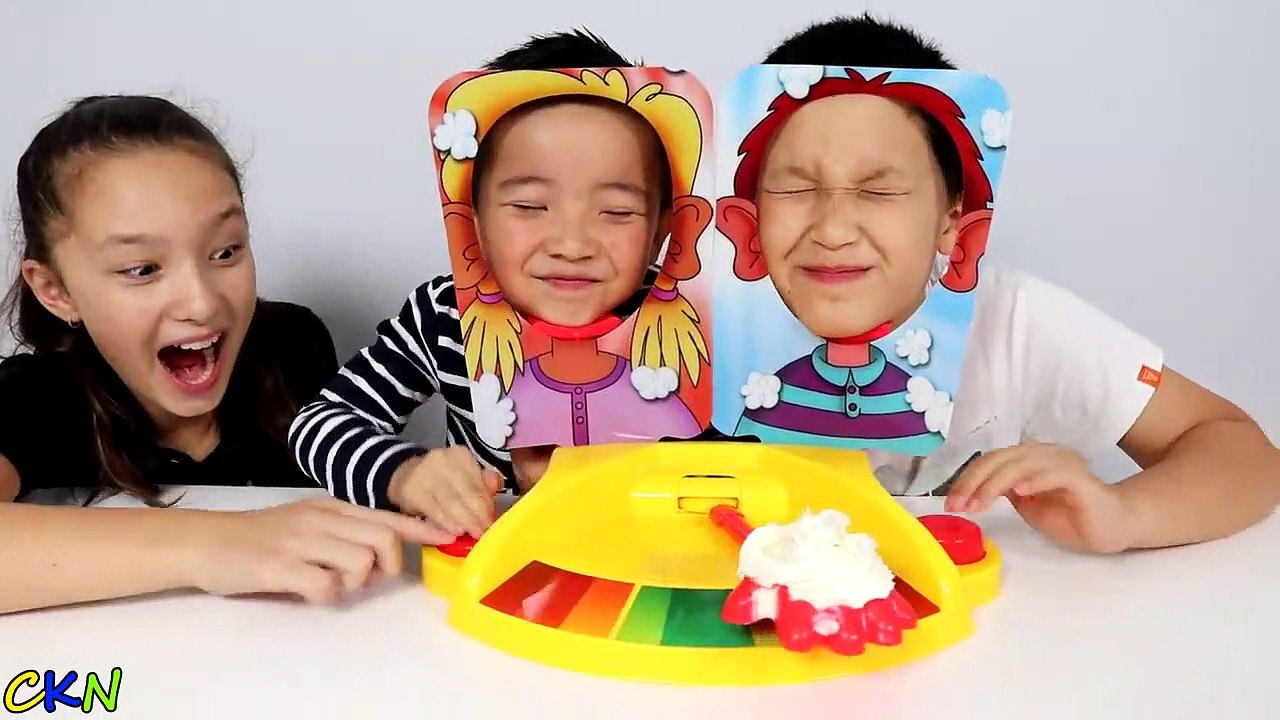 Kids Fun Game Challenge Cream In The Face  W