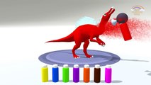 Learn Colors with Dinosaurs Spray Bottles _ Colors Bottles for Childre
