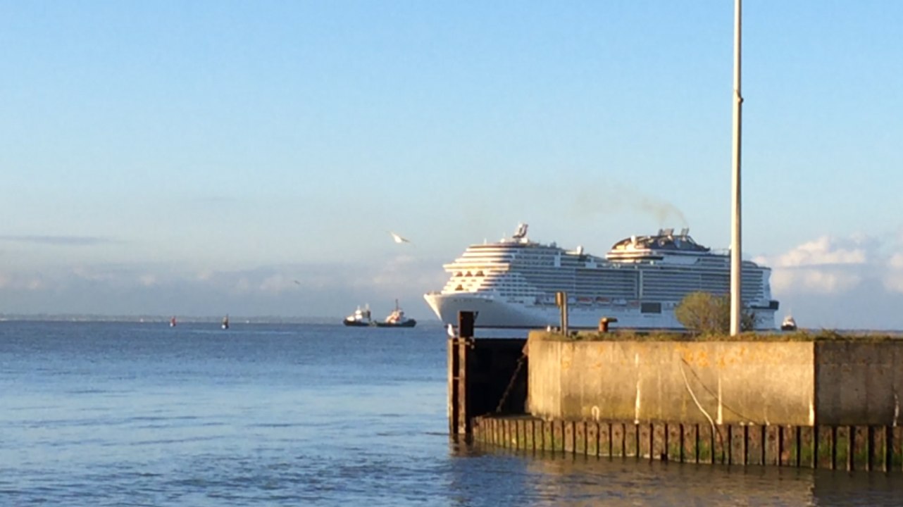 Retour d'essais mer pour le paquebot Meraviglia