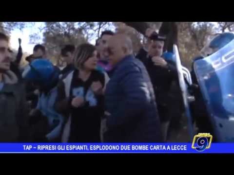 Tap, riprendono gli espianti. A Lecce esplodono due bombe carta
