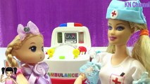 Đồ chơi trẻ em Búp bê Barbie khám bệnh búp bê Chibi Baby Doll Trò chơi bác sĩ Kids toy