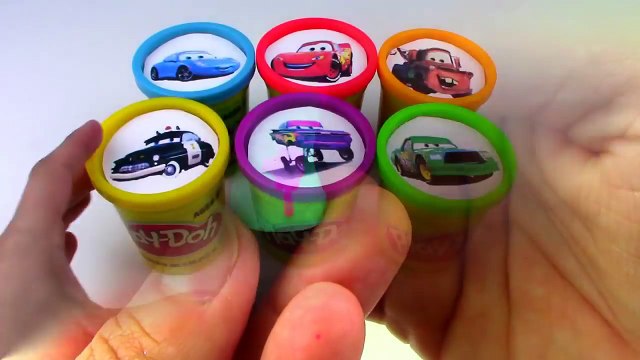 Rainbow Learning Colors DISNEY CARS Playdoh Cans Surprise DisneyCars Clay Modelling-vahGUtsn-YI