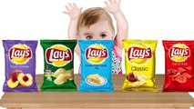 Bad Baby crying and learn colors-Colorful Chips Lays vs Minion- Finger Family Song Collection