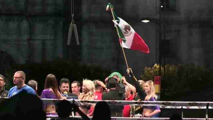 Zócalo de la Ciudad de México se transforma en una arena de boxeo