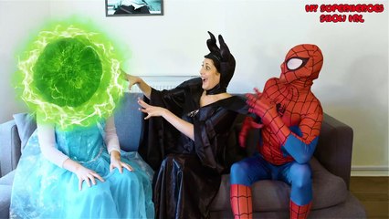 Elsa and Spiderman America Got Talent W_ Peppa Pig and Maleficent-exwWiygumZQ