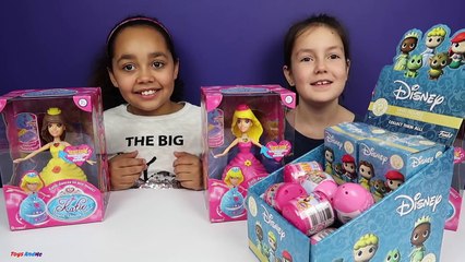 Disney Princess Dancing Dolls - Cinderella Belle Snow White Ariel Mermaid - Surprise Eggs Opening-G3CurjawWIY