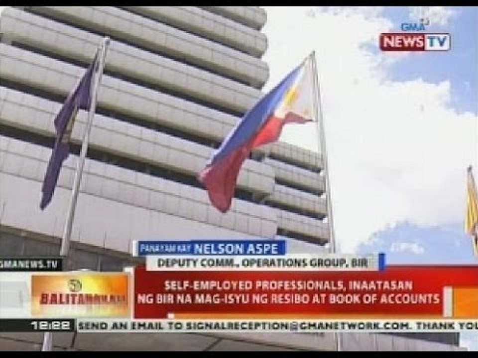 BT: Self-employed professionals, inaatasan ng BIR na mag-isyu ng resibo at book of accounts