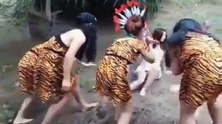 omg Jungle unhuman attack at woman