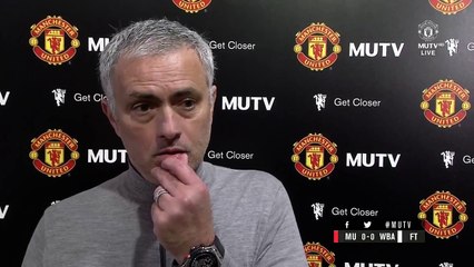 Jose Mourinho's Post Match Interview Manchester United 0-0 WBA