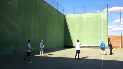 Frontenis honor Colmenar de Oreja vs Rivas 2ª partida video 2