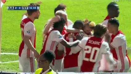 David Neres Goal HD - Ajax 2-0 Feyenoord - 02.04.2017 HD