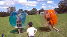 X-Shot GIANT Bubble Ball Kids Park Playtime Fun Run Smash Roll & Crash With Ckn Toys