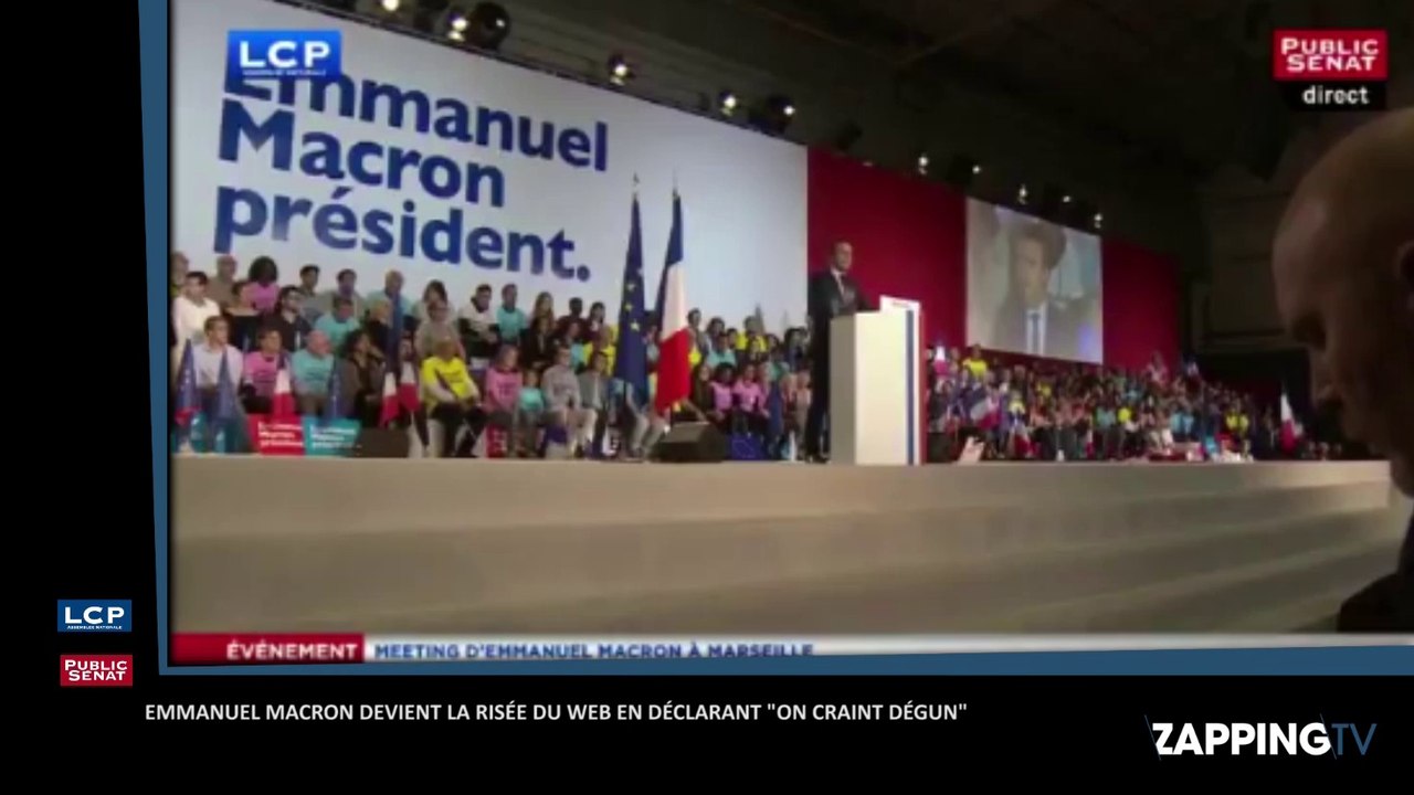 Emmanuel Macron déclare "on craint dégun" à Marseille et devient la risée du web (vidéo)