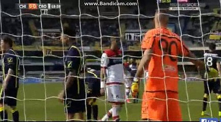 Gianmarco Ferrari Header GOAL HD | ChievoVerona  0-1 Crotone Serie A 02.04.2017