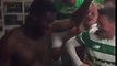Celtic Players Celebration with Kolo Toure After Winning Scottish Premiership