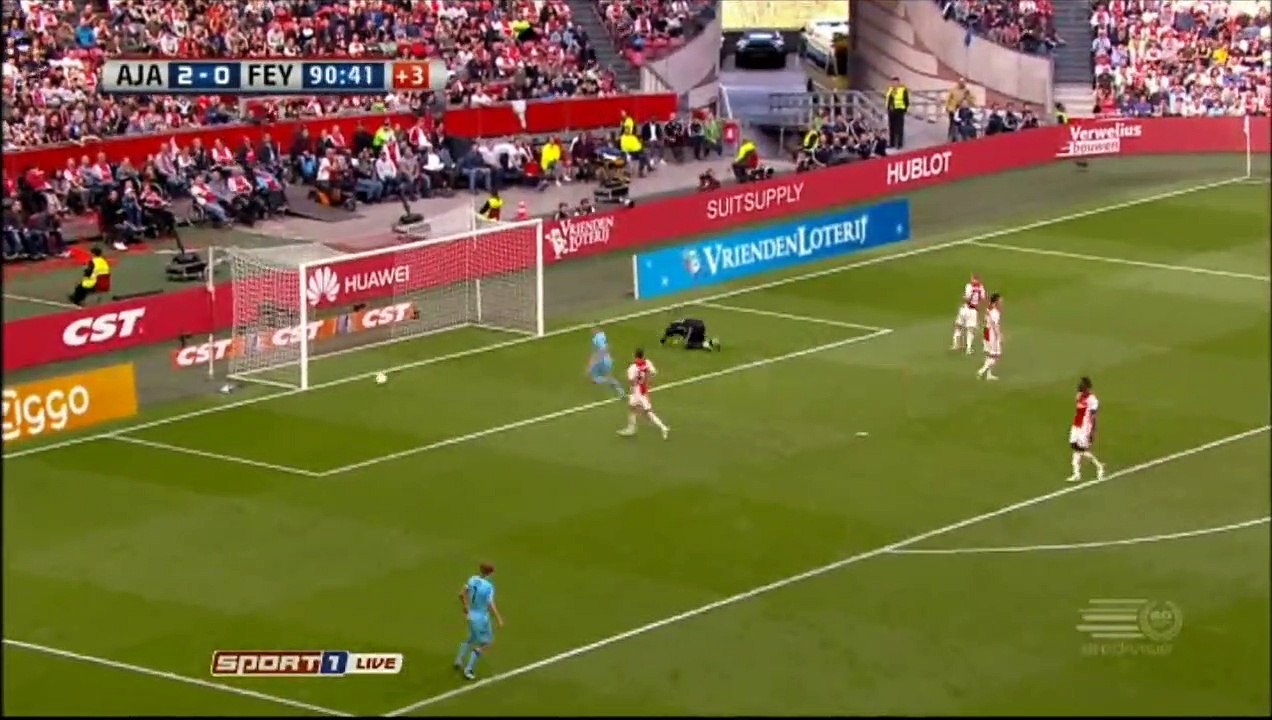 Michiel Kramer Goal HD - Ajax 2 - 1 Feyenoord 02.04.2017 (Full Replay)