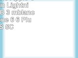 2x RND Câble Apple Certifié 8Pin Lightning vers USB 3 mblanc pour iPhone 6  6 Plus