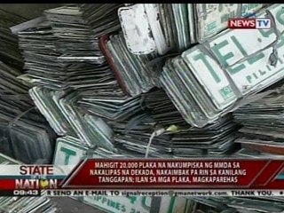 SONA: Mga nakumpiskang plaka ng MMDA, mahigit na sa 20,000