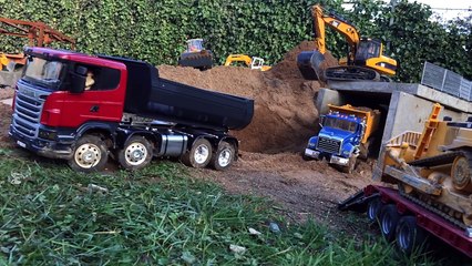BRUDER RC EXCAVATOR LOADER TRUCKS heavy construction gear by MAGOM HRC Long Play-CYTwK0XvHWs