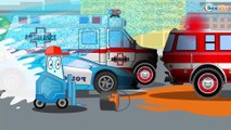Мультфильмы для детей Сложная работа Пожарная Машина В городке Развивающее видео для детей