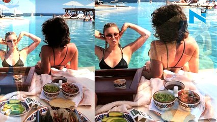 Bella Hadid wears revealing black thong bikini during Mexico holiday