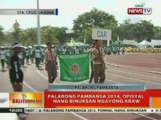 Palarong pambansa 2014, opisyal nang binuksan ngayong araw