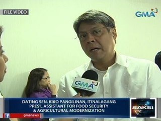 Sen. Kiko Pangilinan, itinalagang Pres'l Assistant for Food Security & Agricultural Modernization