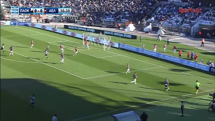 1-0 José Cañas Goal – PAOK 1-0 AEL Larisa – 02.04.2017