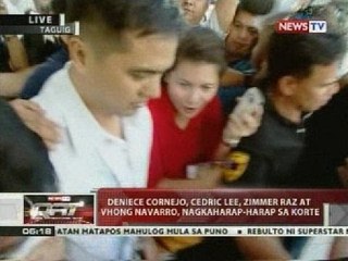 Deniece Cornerjo, Cedric Lee, Zimmer Raz at Vhong Navarro, nagkaharap-harap sa korte