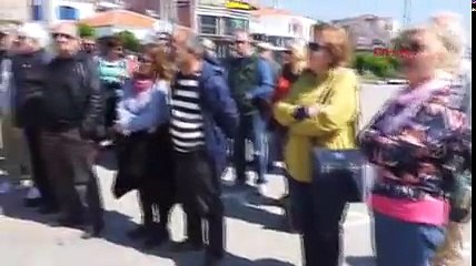 Ayvalık'ta TÜRSAB'a 'booking.com' protestosu