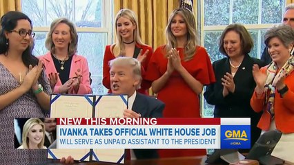 Ivanka Trump takes official role in White House