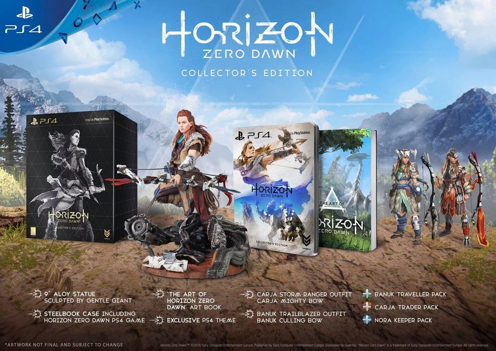 Déballage - Unboxing de l'édition collector de Horizon Zero Dawn