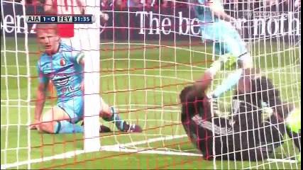 All goals Ajax - Feyenoord 2-1