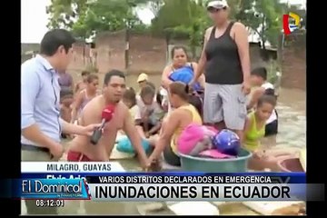 Ecuador: Zona de Milagro declarada en emergencia por inundaciones