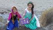 FROZEN ELSA and Anna GIANT TOY SURPRISE EGG HUNT & TREASURE HUNT at the Beach! Twozies-fq7iggfuFRo