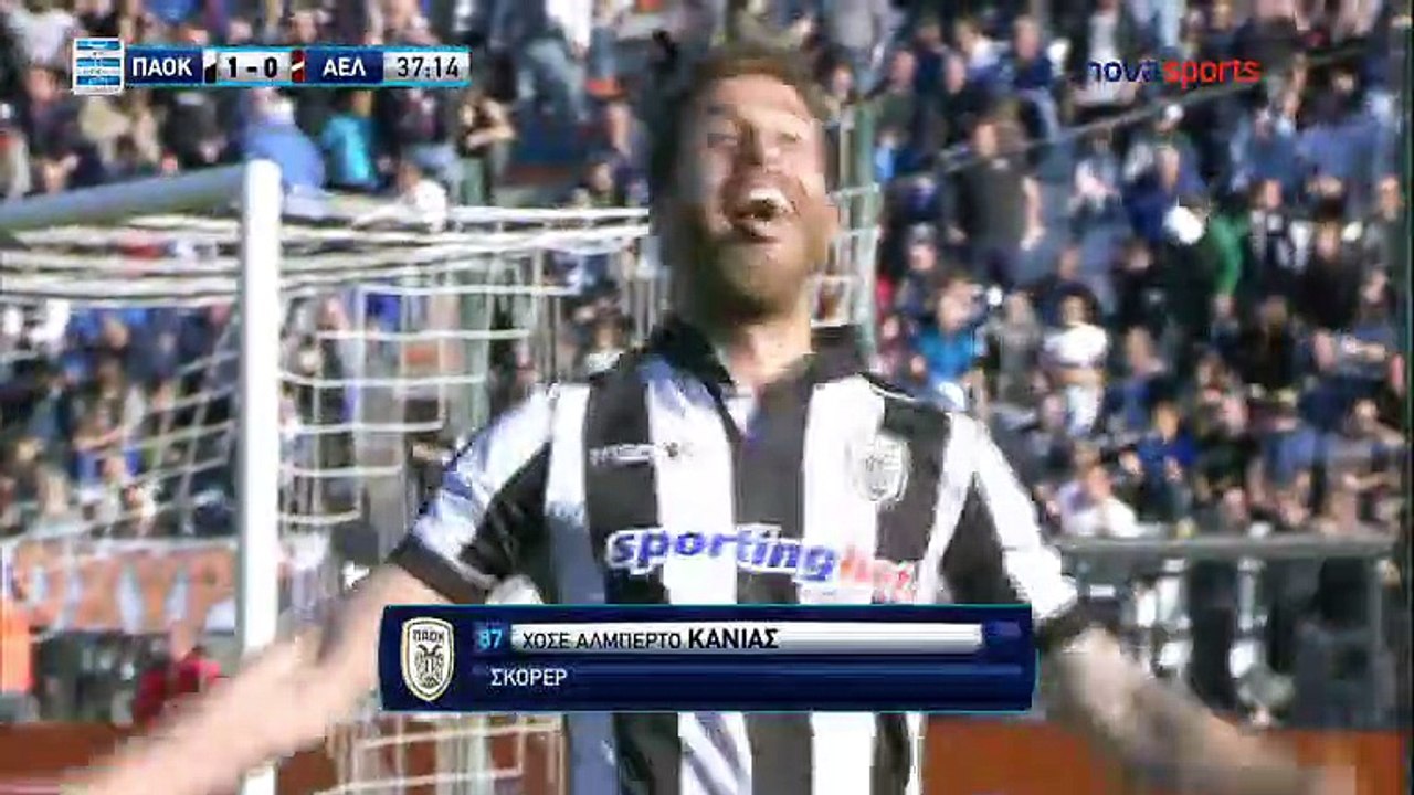 ΠΑΟΚ 2-0 ΑΕΛ Λάρισα- Τα γκολ
