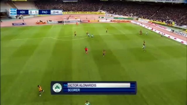 Το γκολ του Κλωναρίδη - ΑΕΚ - ΠΑΝΑΘΗΝΑΙΚΟΣ 0-1 02.04.2017 (HD)