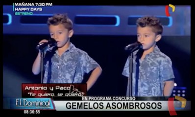 Estos adorables gemelos sorprendieron con su talento en show de España