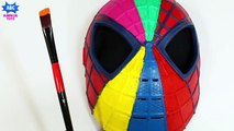 Learn Colors for Toddlers Spiderman Face Painting Finger _ Spider-Man Mask B