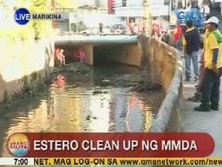 UB: Estero cleanup ng MMDA sa Marikina City