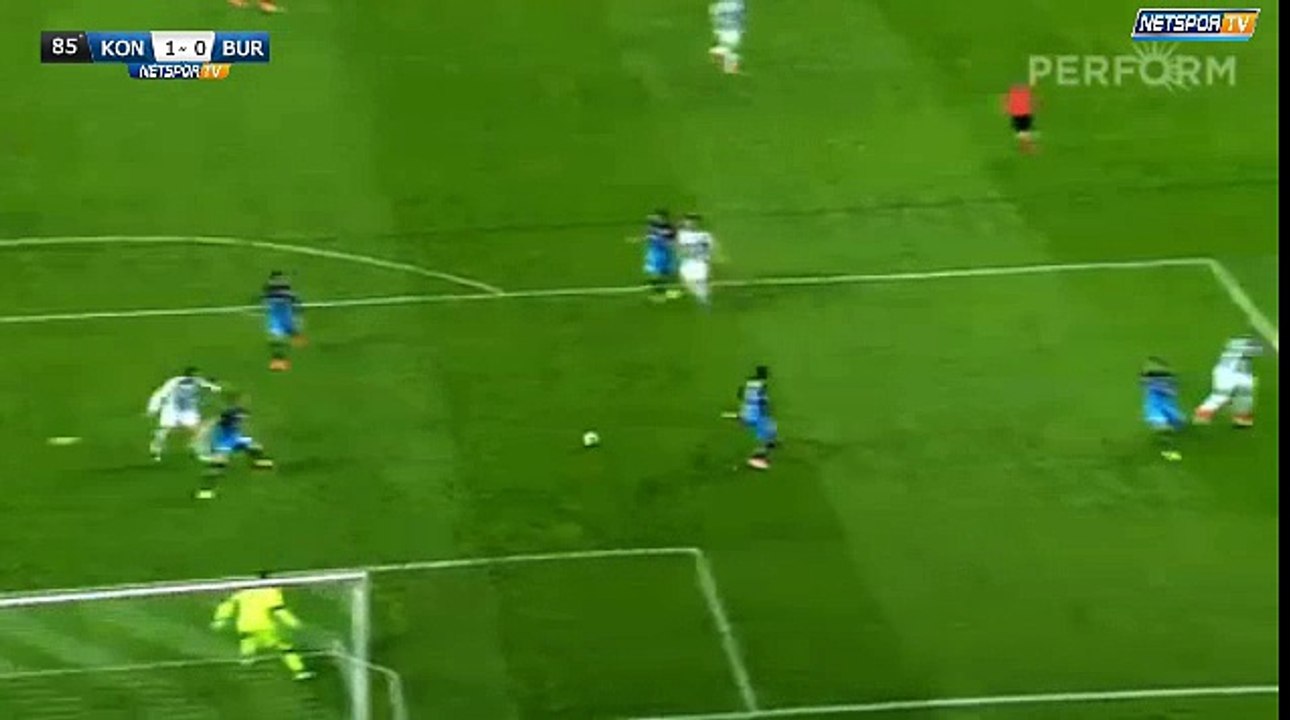 Deni Milosevic GOAL HD Atiker Konyaspor 2 - 0 Bursaspor - 02.04.2017