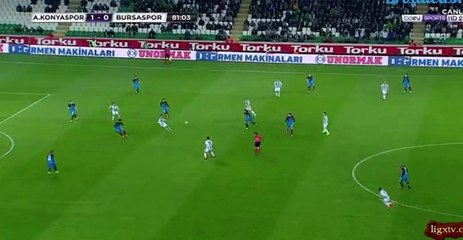 Deni Milosevic Goal HD - Konyaspor	2-0	Bursaspor 02.04.2017