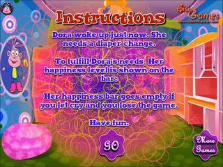 Dora Diaper Change Gameplay - Newest Dora Games - New Baby Games for little Kids