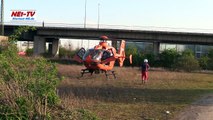 2017-04-02 Neuss: Stromunfall mit zwei Kindern im Güterbahnhof